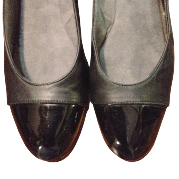 Stuart Weitzman Black Leather Sling Back Wedge Sandal Shoe Size 11 N - Picture 3 of 10